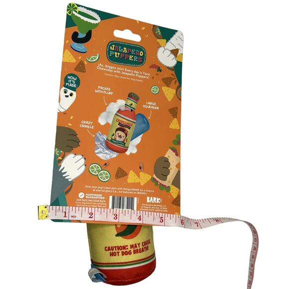 BarkBox Junk Food For Dogs Hot Sauce Squeak Toy - Picture 2 of 2